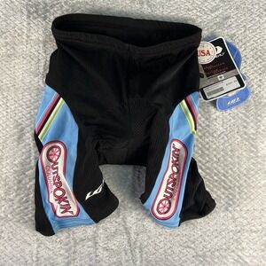 Louis Garneau Outspokin Cycling Shorts Mens M AirGel Padded Made USA NWT
